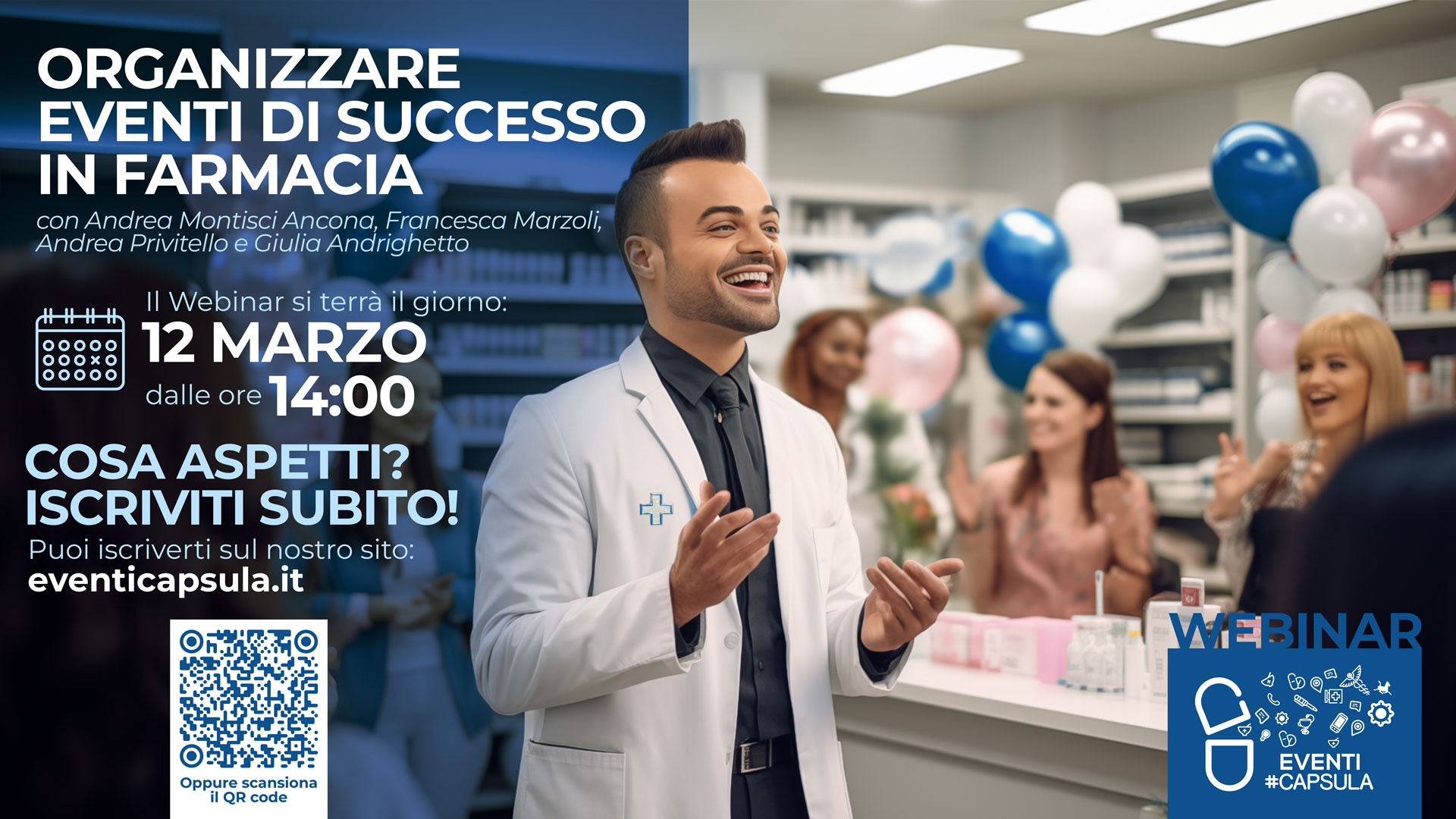 Immagine dell’incontro Organizzare eventi di successo in farmacia